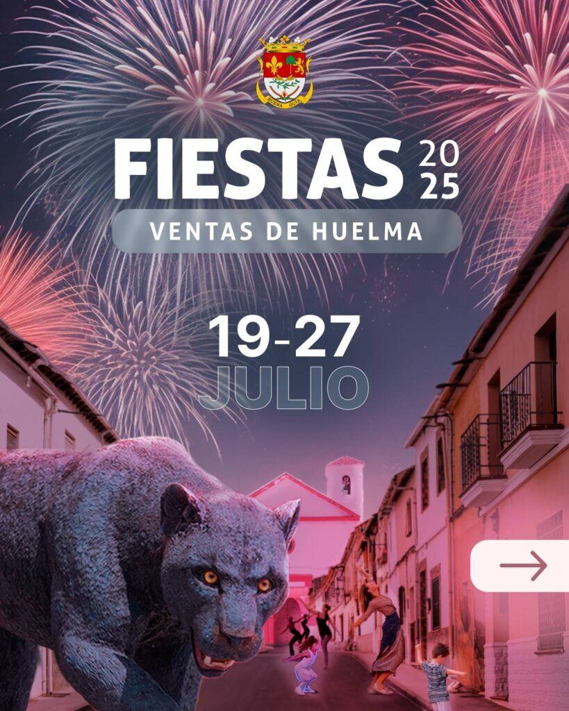 Cartel de las fiestas patronales de Ventas de Huelma, en Granada